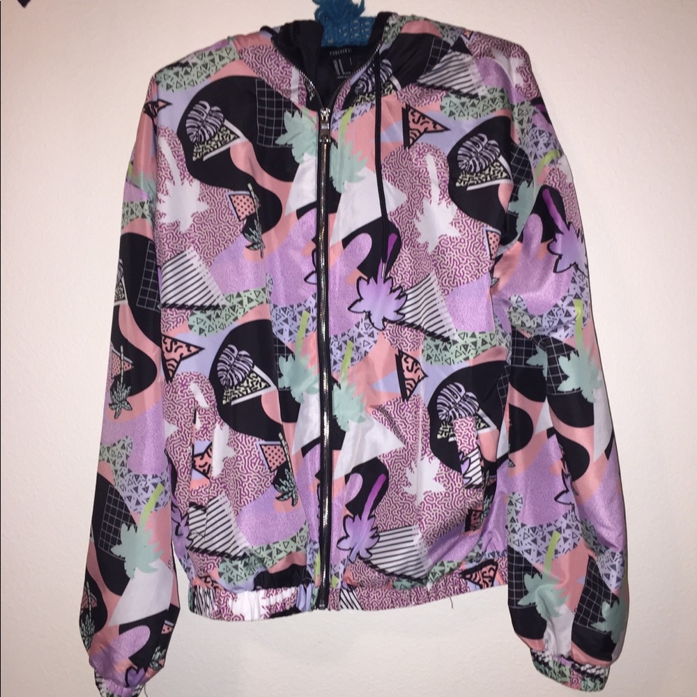 Light weight  bomber jacket with very fun colors